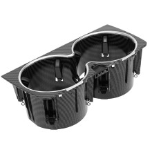 Car Center Console Insert Drinks Cup Holder A2226830075 for S Class W222 2018-2020 Black Carbon Fiber