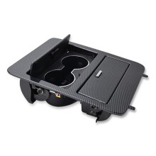 23164631 Console Cup Holder Storage Drinks Cup Holder for Chevy Yukon Suburban Silverado 2007-2014 Carbon Fiber