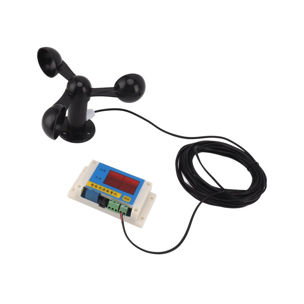 3 Fan Blades Tower Crane Anemometer 3 Blades Usb Wind Speed Alarm Device For Outdoor 6032225247391