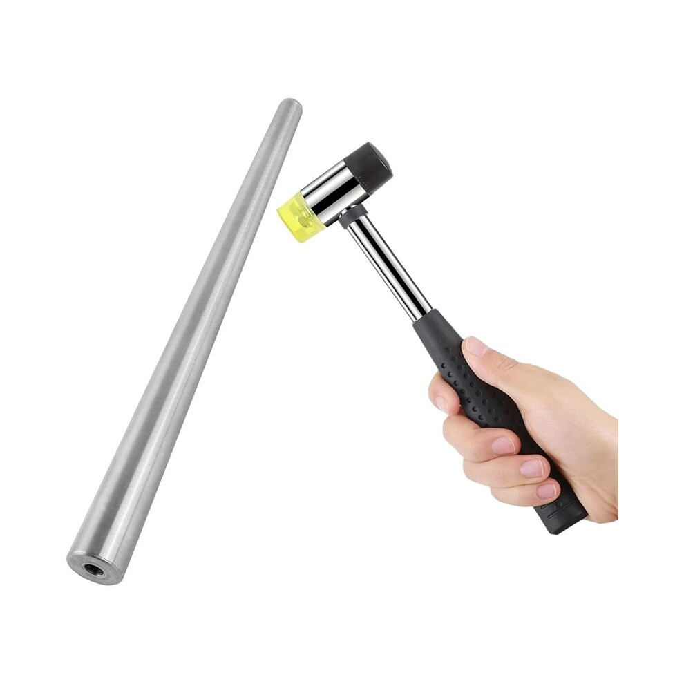 Ring Measurer And Ring Sizer For Ring Enlargement Repair, Can Be Hammered Solid Ring Mandrel And Jewelry Rubber Mallet 4713492632708