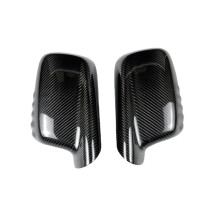 Car Rear View Mirror Shell Carbon Fiber Side Wing Mirror Cover for  E46 2 Door 7 Series E66