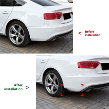 Rear Bumper Diffuser Spoiler Trim for A5 S5 8T Sportback Sline 2013-2016 Rear Bumper Lip Side Corner Spoiler