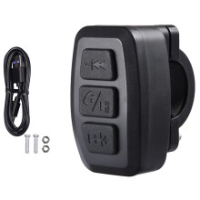 Universal Motorcycle Handlebar Button Wireless BT Remote for Phone Answer Calls & Control Music