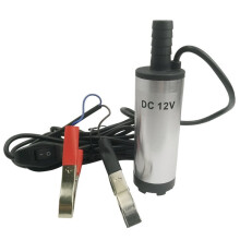 12V Kraftstoffübertragungspumpe Dieselöl Wasser Tauchmotor für Auto Camping Angeln Edelstahlgehäuse 12V