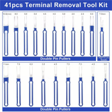 41-Piece Automotive Electrical Terminal Removal Tool Set Connector Pin Extractor Kit