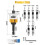 7 Pcs Countersink Drill Bit Set ,Countersink Bits with Low Friction Depth Stop, Adjustable Wood Countersink Bit Set 7