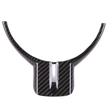 Car Steering Wheel Cover Trim Sticker Dry Carbon Fiber for BRZ / 86 2012-2021 Car Interior Glossy Black