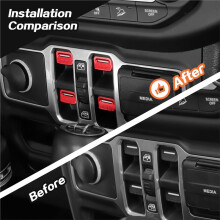 Window Button Cover Trim for JL Gladiator JT 2018-2026 Interior Accessories Aluminum Alloy