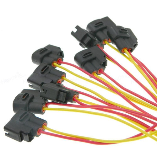 10pcs 2 Pin for Ignition Coil Connector Plug Cable Wire Harness for    8200765882 8200380267