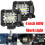 Conjunto de 4 Faróis de Trabalho LED de 4 Polegadas e 60 W com Três Fileiras para Caminhão, , ATV e UTV 6