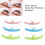 Eyelash Separator for Lash Extensions Silicone Pads Makeup Tool 3 Colors 5