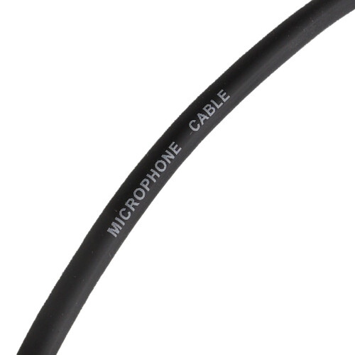 kenable Microphone Cable 2 Core Copper Screened Flexible Lead Bare Ended Reel 100m Black 1