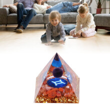 Constellation Pyramid Stone for Energy & Meditation 5cm Synthetic Resin Chakra Power