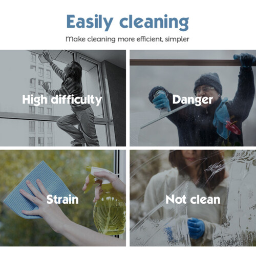 Electric Window Cleaner with 2000mAh Battery, Detachable Head 2