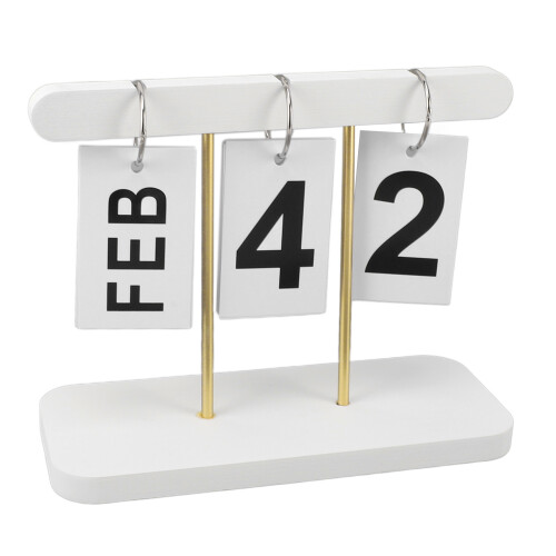 Standing Flip Calendar Vintage Reusable 2