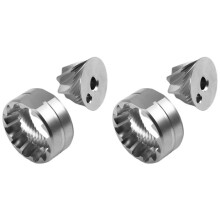 2 Set Macine Coniche da 38 mm per Macinacaffè Manuale, Macinatura Dolce e Uniforme 'Espresso, Macine Piatte, Accessori per il Caffè