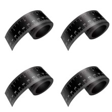 4 Pcs 100cm Magnetic Ruler Flexible Magnetic Ruler with Both Inches and Centimeters Magnet Measuring Tape