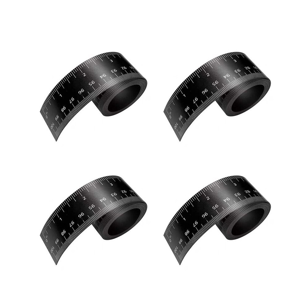 4 Pcs 100Cm Magnetic Ruler Flexible Magnetic Ruler With Both Inches And Centimeters Magnet Measuring Tape 6033418884898