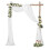 3X Tecido para Cortinas de Arco de Casamento 29,5 Polegadas X 26,25 Pés Cortinas Transparentes Brancas para Cerimônia de Casamento 4