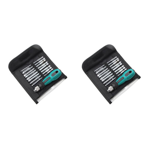 2X 9-in-1 Screwdriver Set Maintenance Tools Eight-Bit Screwdriver Portable Set Carry- Bag