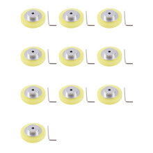10X Diameter 60mmx6mm Industrial Aluminum Measuring Encoder Meter Wheel for Industrial Encoder Accessories Encoder Wheel