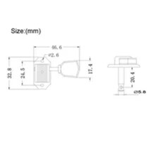 Afinadores de Clavijas de Afinación de Guitarra de Estilo Vintage de 12 Piezas 3L3R Compatibles con Piezas de Guitarra