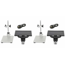 2pcs 7 Inch LCD Digital Microscope 1200X Zoom, 12MP High-Resolution for Soldering & PCB Inspection, B