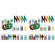 82PCS Multimeter Test Lead Kit 4MM Banana Plug to Alligator Clip Test Lead with Wire Piercing Probes Alligator Clip