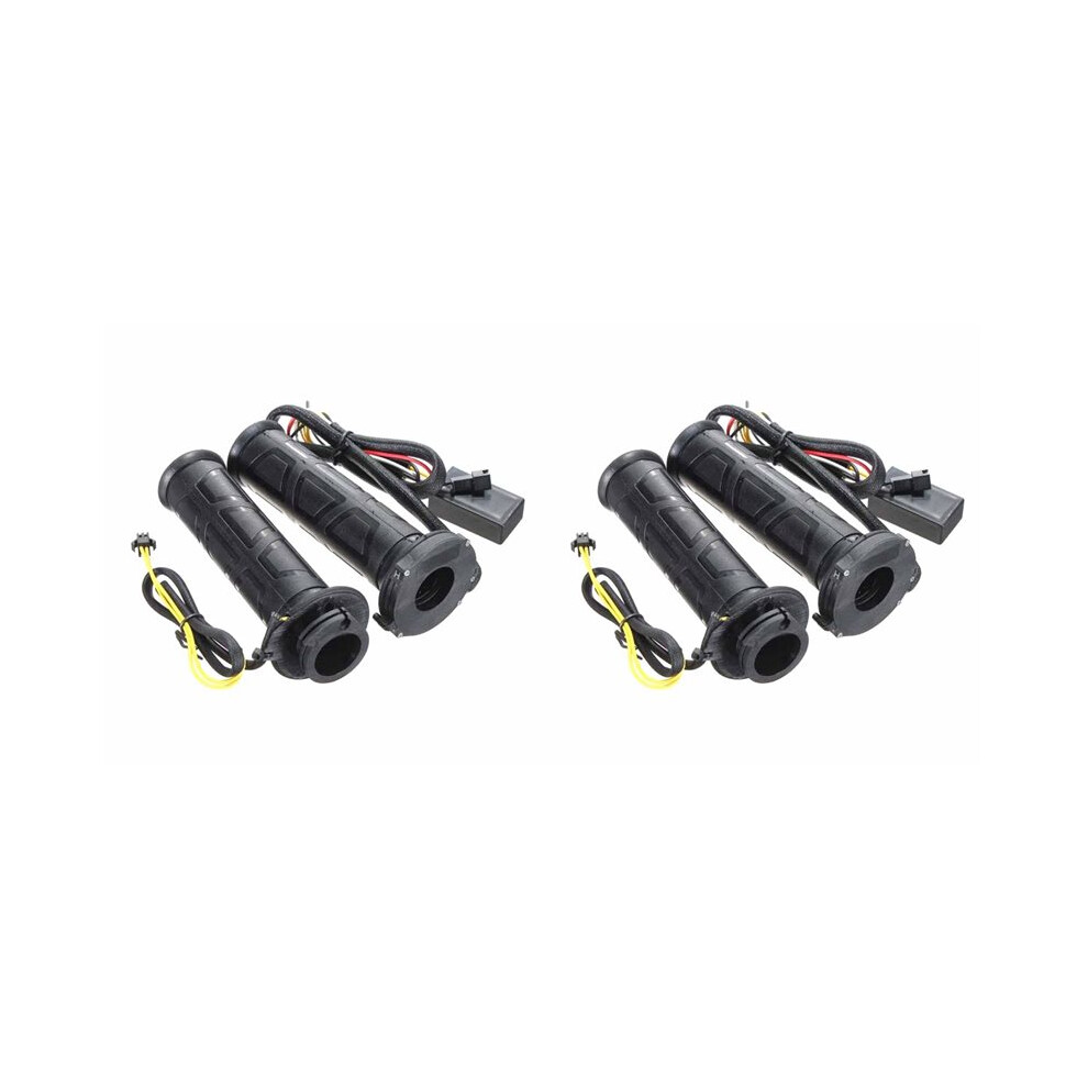 2X Universal Motorcycle 7/8Inch 22Mm Electric Heated Grips Scooter Moped Bar Hand Warmer Adjustable Hot Grip 12V 6033584867626