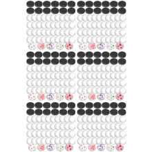 744Pcs  Magnets Glass W Adhesive Backing and Transparent Clear Glass Cabochons DIY  Fridge Magnets Sticker