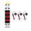 10X Din Rail Mount 3 Phase Ampere Meter  Modular Current Meter Gauge Indicator LED Digital Display Detector Ammeter 2