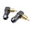 30 Uds. Conector RCA Conector de Audio Macho Codo de Ángulo Recto de 90 Grados Conector de Terminal de Altavoz para Soldar Cable de Vídeo 5