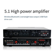 2X 5.1 Channel HIFI Amplifier Subwoofer High Power Stage Home Theater Radio Outdoor Amplifier EU Plug