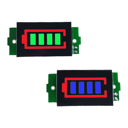4 Pcs 1-8S Lithium Battery Meter Display Module  Three String LED Lithium Battery Pack Indicator Board 1