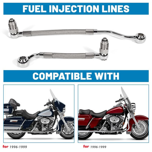 HDFL005 HDFL-005 Fuel Injection Lines for -Davidson 1995-1999 Electra Glide,Road King,Road Glide 2