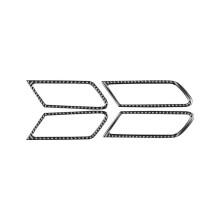 Carbon Fiber Inner Door Handle Bowl Cover Trim for R-Class R350 2009-2012 Accessories