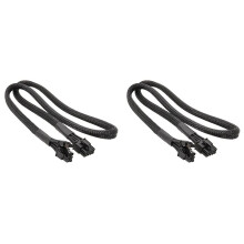 2X PCIe 8pin to 6+2Pin Power Supply Cable GPU 8 Pin to 6pin PSU Modular for AXi HXi RMi RMX RM SF CS-M CX-M