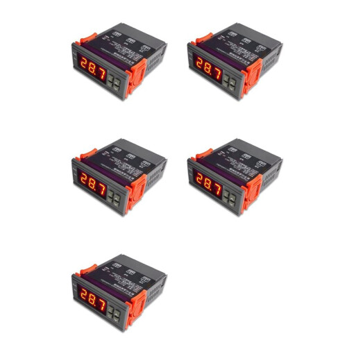 5X MH1210W Digital Temperature Controller AC90-250V 10A 220V Thermostat Regulator with Sensor,Heating Cooling Control