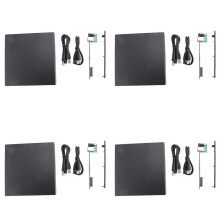 4Stück 12,7 mm Externes DVD Gehäuse USB 2.0 Externes DVD/CD-ROM Gehäuse für Laptop Desktop PC Optisches Laufwerk zu