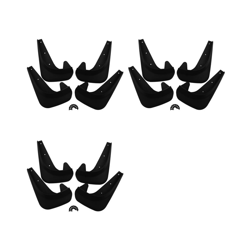 12X Universal Mudflaps Mud Flaps Flap Guards Mudguards Car Auto Van Suv Trucks Sedan Wheel Front Rear 6031818110401