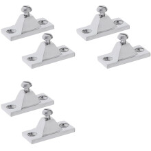 6 Pieces Marine Deck Hinge Boat Bimini Top Fitting Hardware