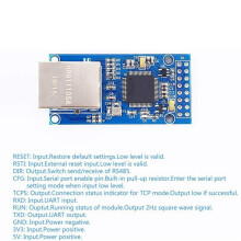 2X CH9121 Ethernet-Netzwerkmodul mit Serieller Schnittstelle UART-zu-RJ45-  3,3 V 5 V STM32 TCP / IP-Netzwerkmodul