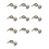 10X GM861 Metal LED Control Ring Indicator Light UART Interface 1D/2D Bar Code QR Code Barcode Reader Module 1