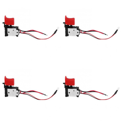 4X Black Adjustable CW/CCW Electric Drill Trigger  7.2V-24V