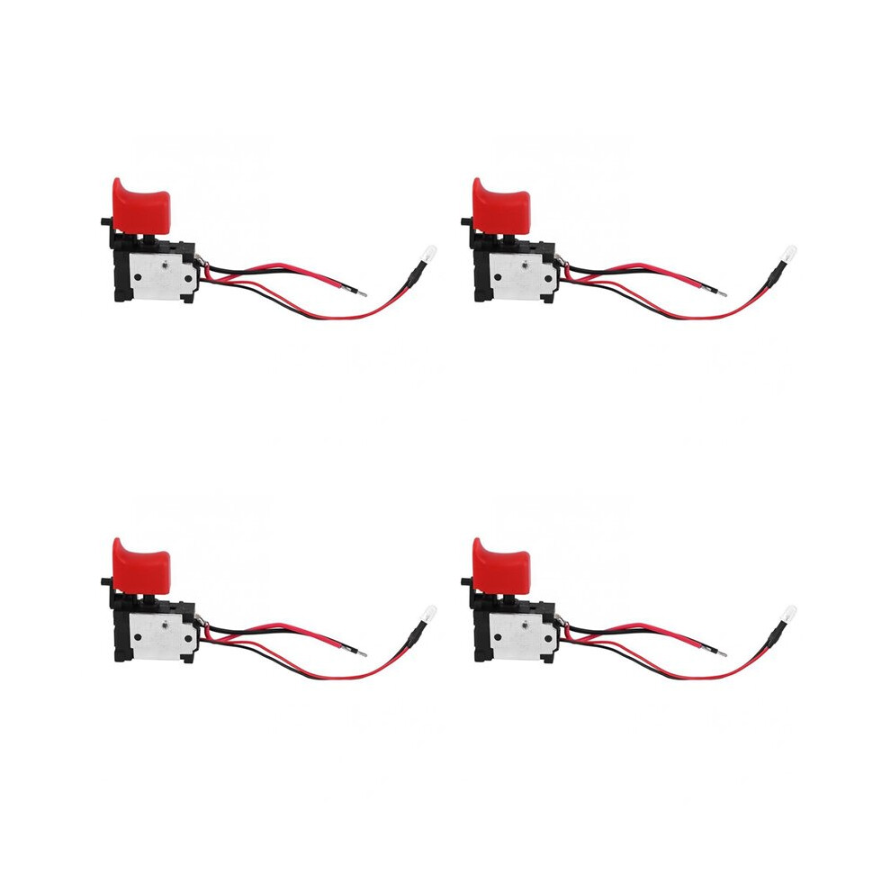 4X Black Adjustable Cw/Ccw Electric Drill Trigger 7.2V-24V 4711624999897