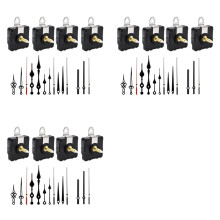 12 Peças 32mm Eixo Longo Wall Quartz Clock Movement Mecanismo Peças de Ferramentas de Reparo Acessórios DIY Movimento Relógio Mãos Kit