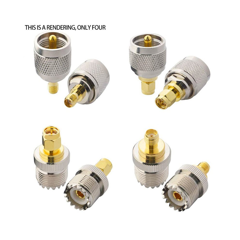20 Pcs / Set Uhf Sl16 Pl259 So239 To Sma Male Plug Female Jack Rf Connector Test Converter 6032182405551