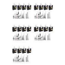 20 Pezzi 32 mm Albero Lungo Orologio da Parete Movimento Meccanismo Strumento di Riparazione Parti Accessori DIY Movimento Orologio Mani Kit