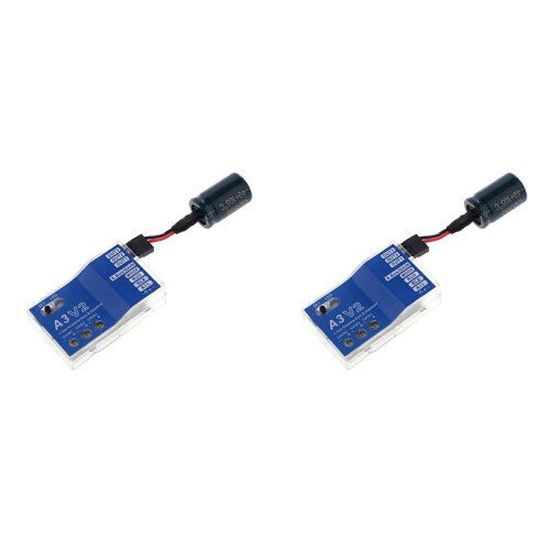 2X 3 Axis Gyro A3 V2 Flight Controller Stabilizer for RC Airplane Fixed-Wing Copter Aircraft Model Enhanced Stability