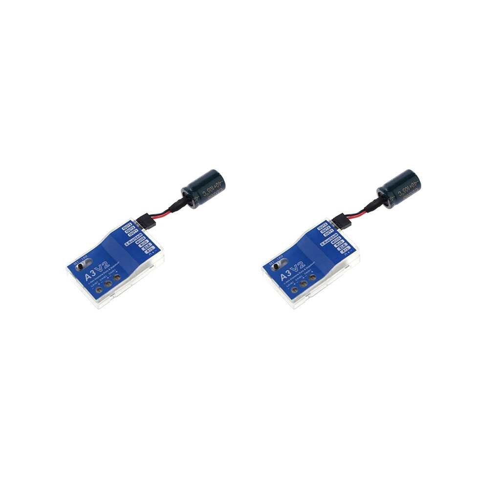 2X 3 Axis Gyro A3 V2 Flight Controller Stabilizer For Rc Airplane Fixed-Wing Copter Aircraft Model Enhanced Stability 6034275863538